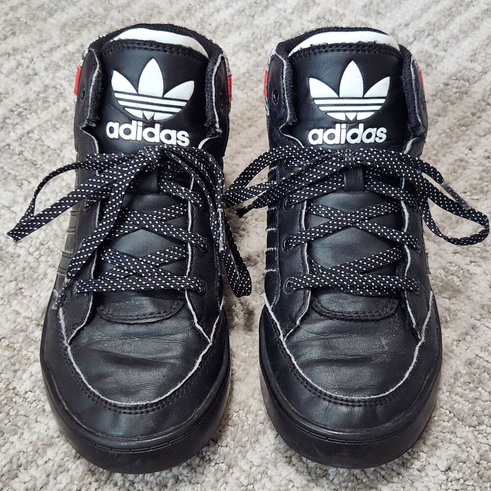 Adidas youth Hard Court High J Transmission basketball hi-tops black size 2 - Picture 4 of 10